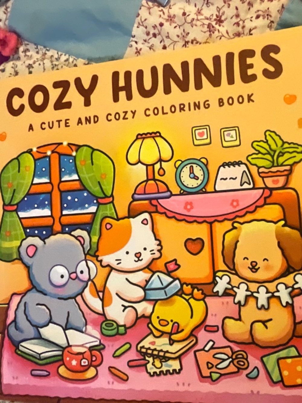Cozy Hunnies Cute Hygge Animals Coloring Book